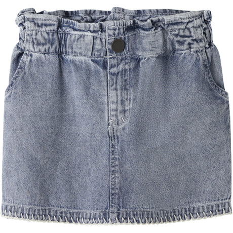 Lil'Atelier Medium Blue Denim Nmffunda Loose Dnm Skirt 5552-Fd Lil