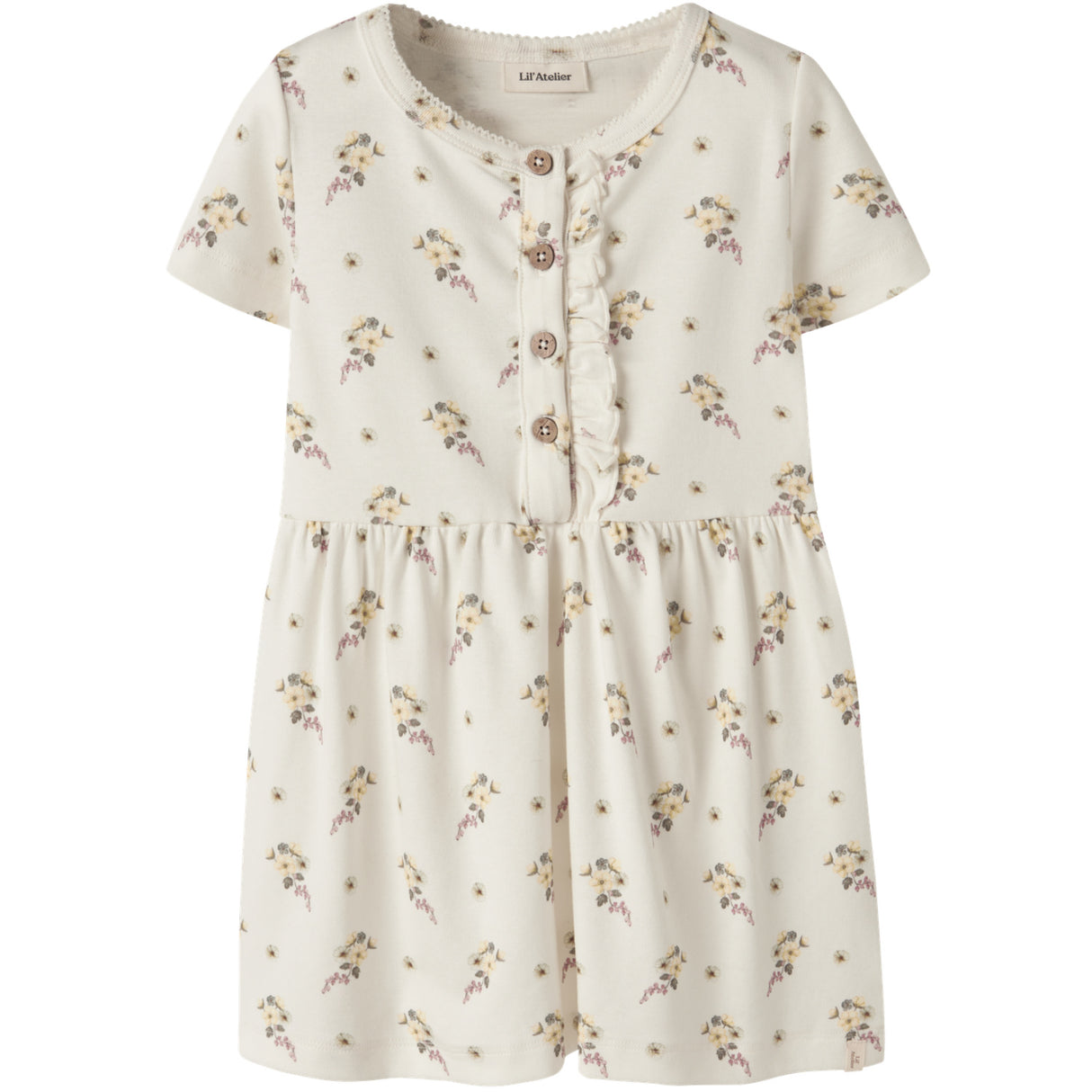 Lil'Atelier Coconut Milk Flower Nmfgayo Smi Ss Dress Lil