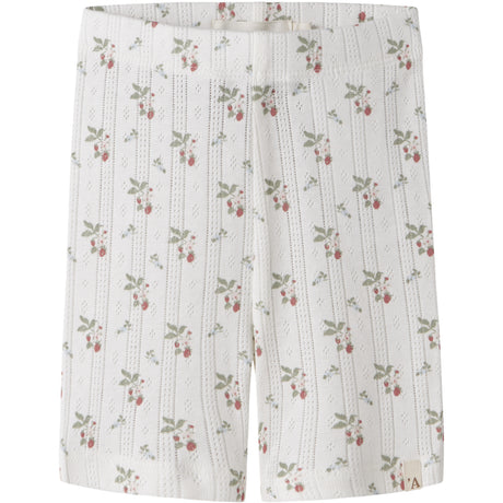 Lil'Atelier Coconut Milk Strawberry Nmfrachello Duna Slim Biker Shorts Lil