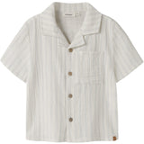 Lil'Atelier Coconut Milk Dusty Blue Nmmhagi Ss Loose Shirt Lil