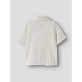 Lil'Atelier Coconut Milk Dusty Blue Nmmhagi Ss Loose Shirt Lil