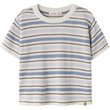 Lil'Atelier Coconut Milk Dusty Blue Nmmhito Ss Loose Knit Lil