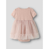 Lil'Atelier Peach Whip Nbffanella Ss Body Tulle Dress Lil