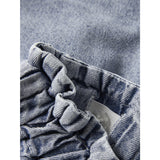 Lil'Atelier Medium Blue Denim Nbffunda Loose Dnm Shorts 5552-Fd Lil