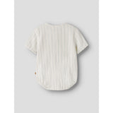 Lil'Atelier Coconut Milk Dusty Blue Nbmhagi Ss Loose Shirt Body Lil
