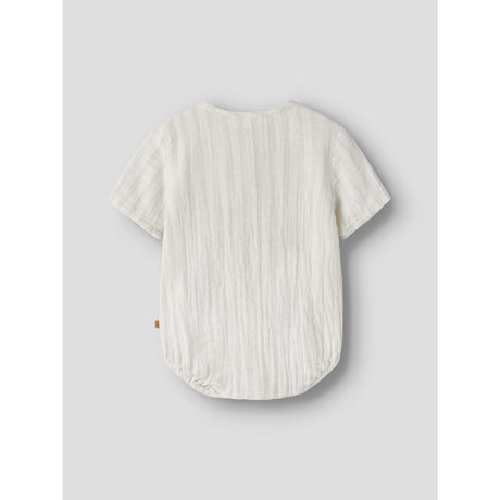 Lil'Atelier Coconut Milk Dusty Blue Nbmhagi Ss Loose Shirt Body Lil