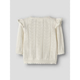 Lil'Atelier Coconut Milk Nbfjela Ls Knit Card Lil
