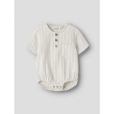 Lil'Atelier Coconut Milk Dusty Blue Nbmhagi Ss Loose Shirt Body Lil