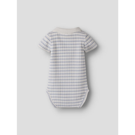 Lil'Atelier Coconut Milk Dusty Blue Nbmhaldur Ss Slim Body Lil