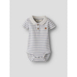 Lil'Atelier Coconut Milk Dusty Blue Nbmhaldur Ss Slim Body Lil