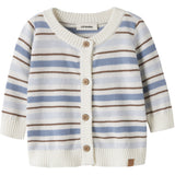Lil'Atelier Coconut Milk Dusty Blue Nbmhito Ls Knit Card Lil
