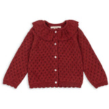 Konges Sløjd Red Dahlia Holiday Knit Cardigan
