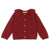 Konges Sløjd Red Dahlia Holiday Knit Cardigan