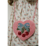Konges Sløjd Amarena Beaded Heart Bag
