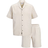 Jack & Jones Junior Moonbeam Jjglobal Waffle Resort Shirt Ss Mp Jnr