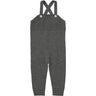 FUB Grey Melange Baby Overalls