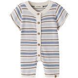 Lil'Atelier Coconut Milk Dusty Blue Nbmhito Ss Knit Suit Lil