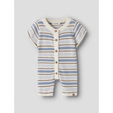 Lil'Atelier Coconut Milk Dusty Blue Nbmhito Ss Knit Suit Lil