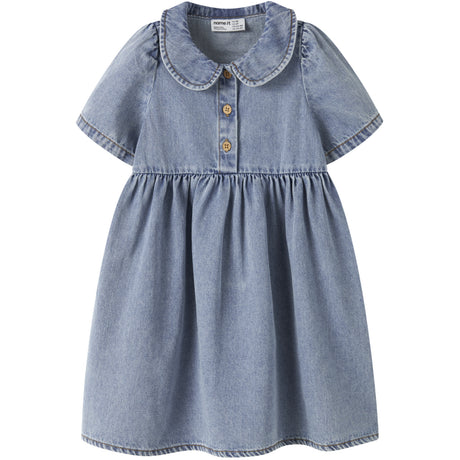 Name It Medium Blue Denim Nmfpoppy Dnm Dress 5011-Ov H