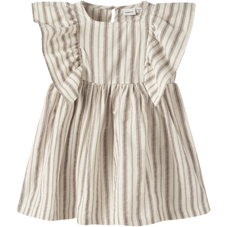 Name It Almond Milk Brown Lentil Nmfhimali Capsl Dress