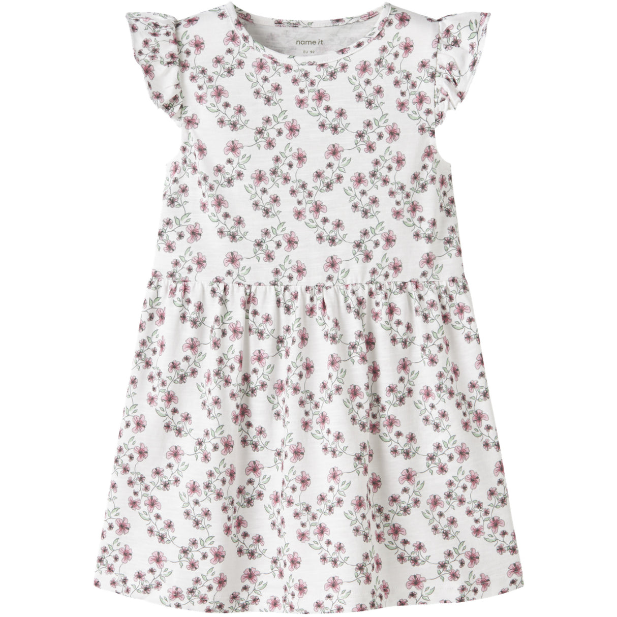 Name It Bright White Nmfhailedo Cap Sl Dress