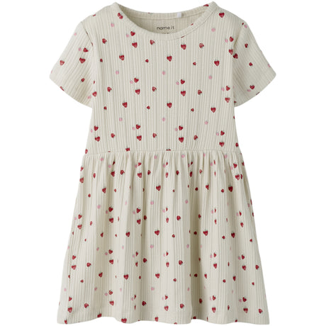Name It Peyote Melange Strawberry Nmfjelly Ss Slim Dress Box
