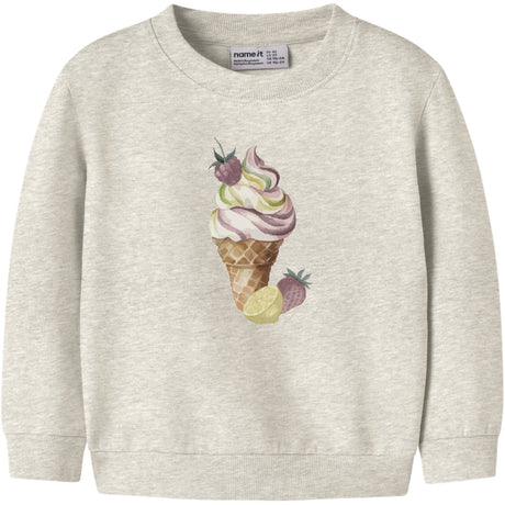 Name It Peyote Melange Nmfjovina Ls Nreg Sweat Unb Box