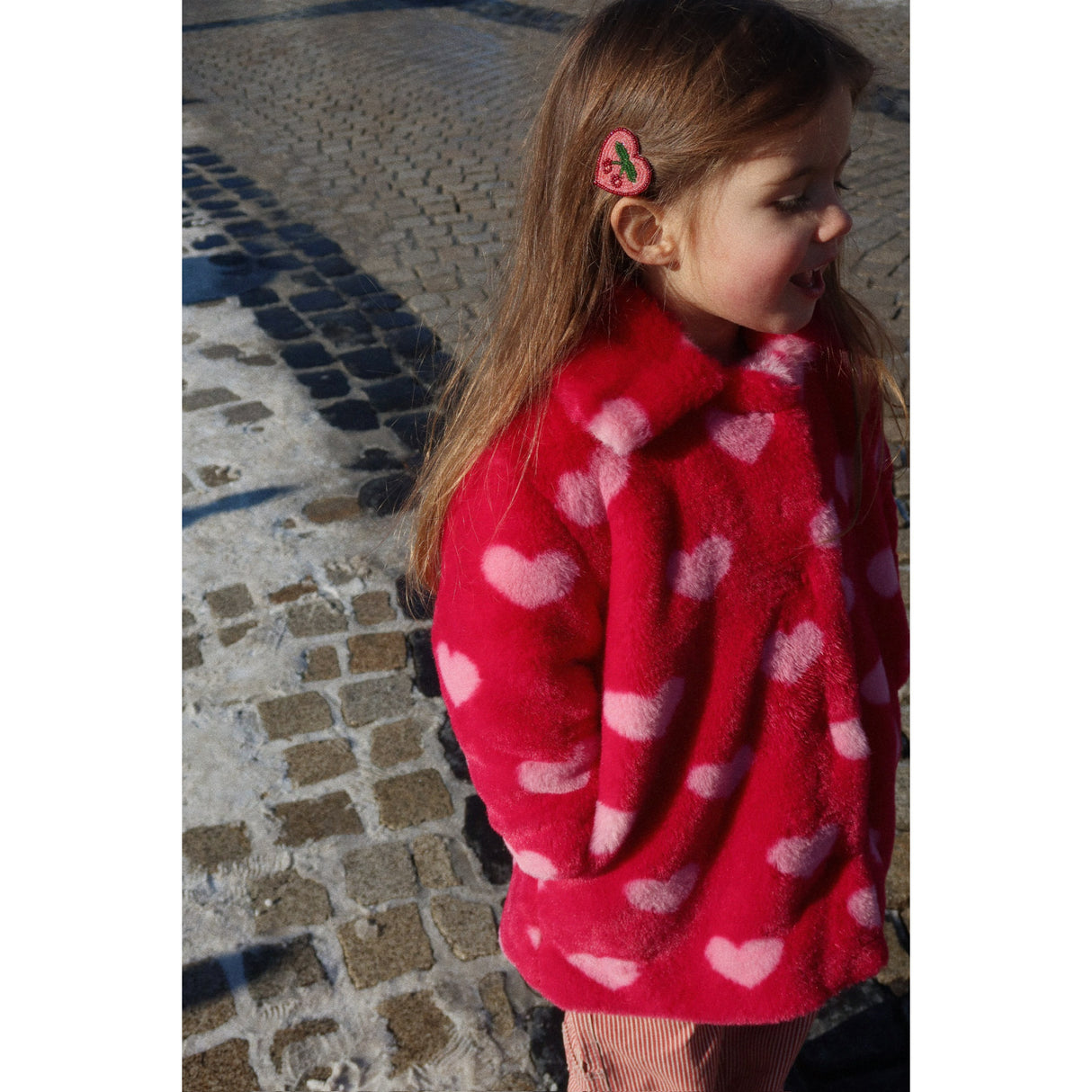 Konges Sløjd Cherry 2 Pack Heart Hair Clips