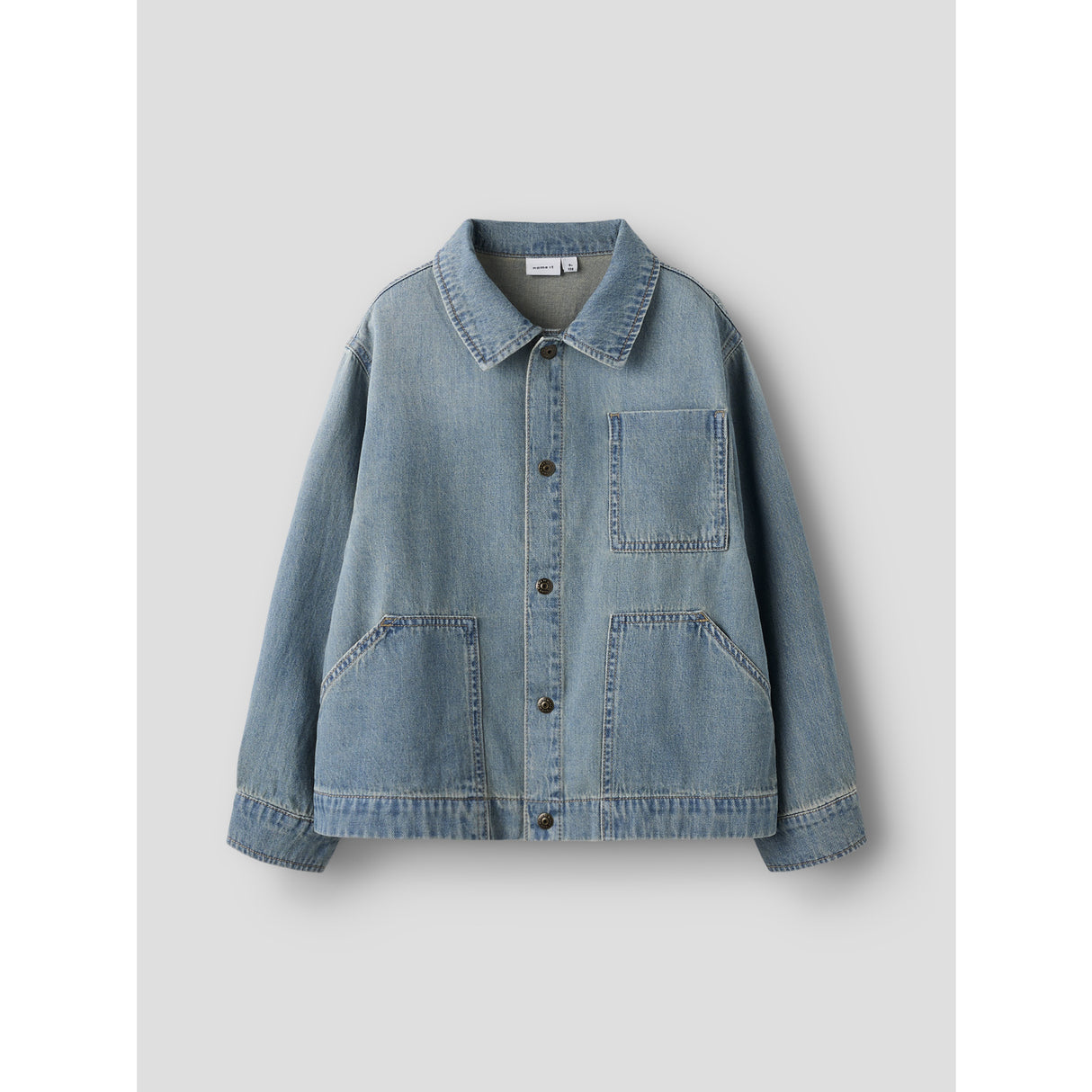 Name It Vintage Medium Blue Denim Nkmtom Oz Dnm Ls Shirt 3550-Oz H
