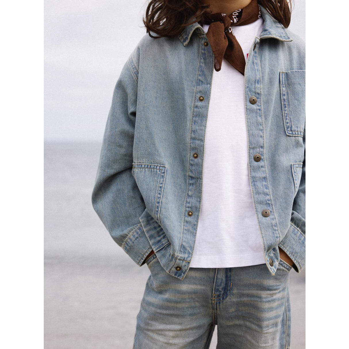 Name It Vintage Medium Blue Denim Nkmtom Oz Dnm Ls Shirt 3550-Oz H