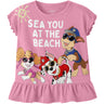 Name It Pink Drink Nmfmina Paw Ss Top Cplg