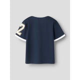 Name It Navy Blazer Nmmanri Spider Nreg Ss Poly Top Mar