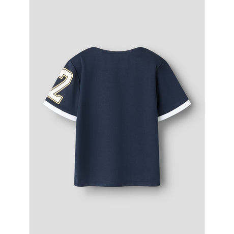 Name It Navy Blazer Nmmanri Spider Nreg Ss Poly Top Mar