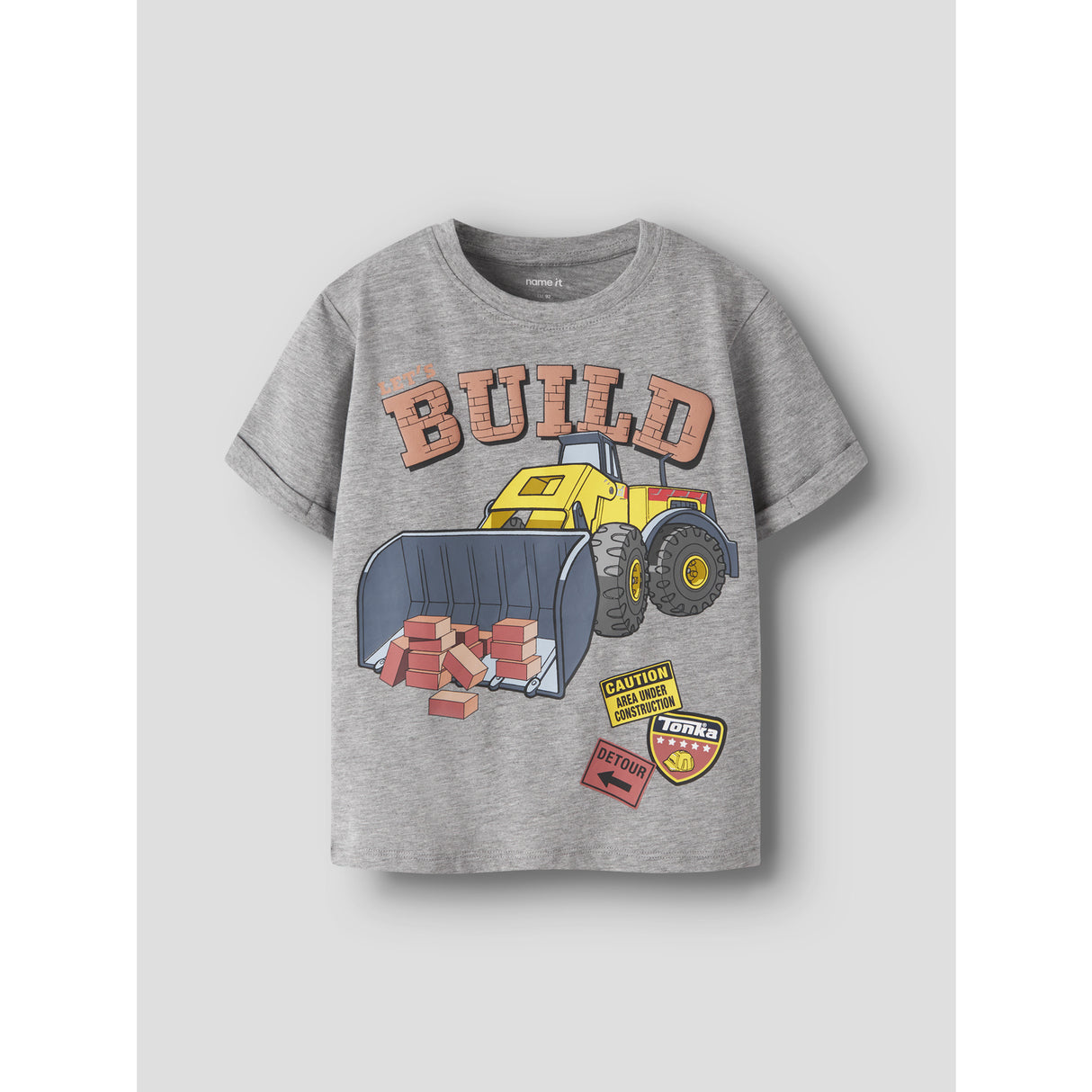 Name It Grey Melange Nmmalik Tonka Ss Nreg Top Cplg