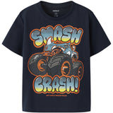 Name It Navy Blazer Nmmmore Hotwheels Ss Nreg Top Box Sky