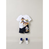 Name It Navy Blazer Nmmmir Paw Nreg Long Sw Short Unb Cplg