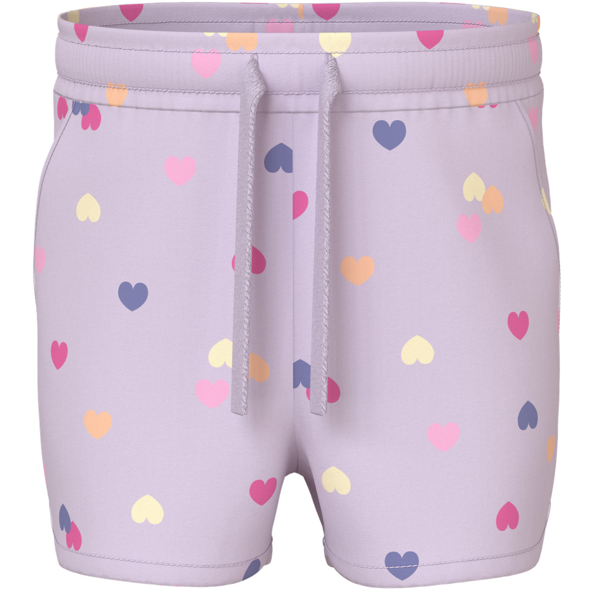 Name It Lavender Fog Colorful Hearts Nmfvigga Shorts F1 Noos