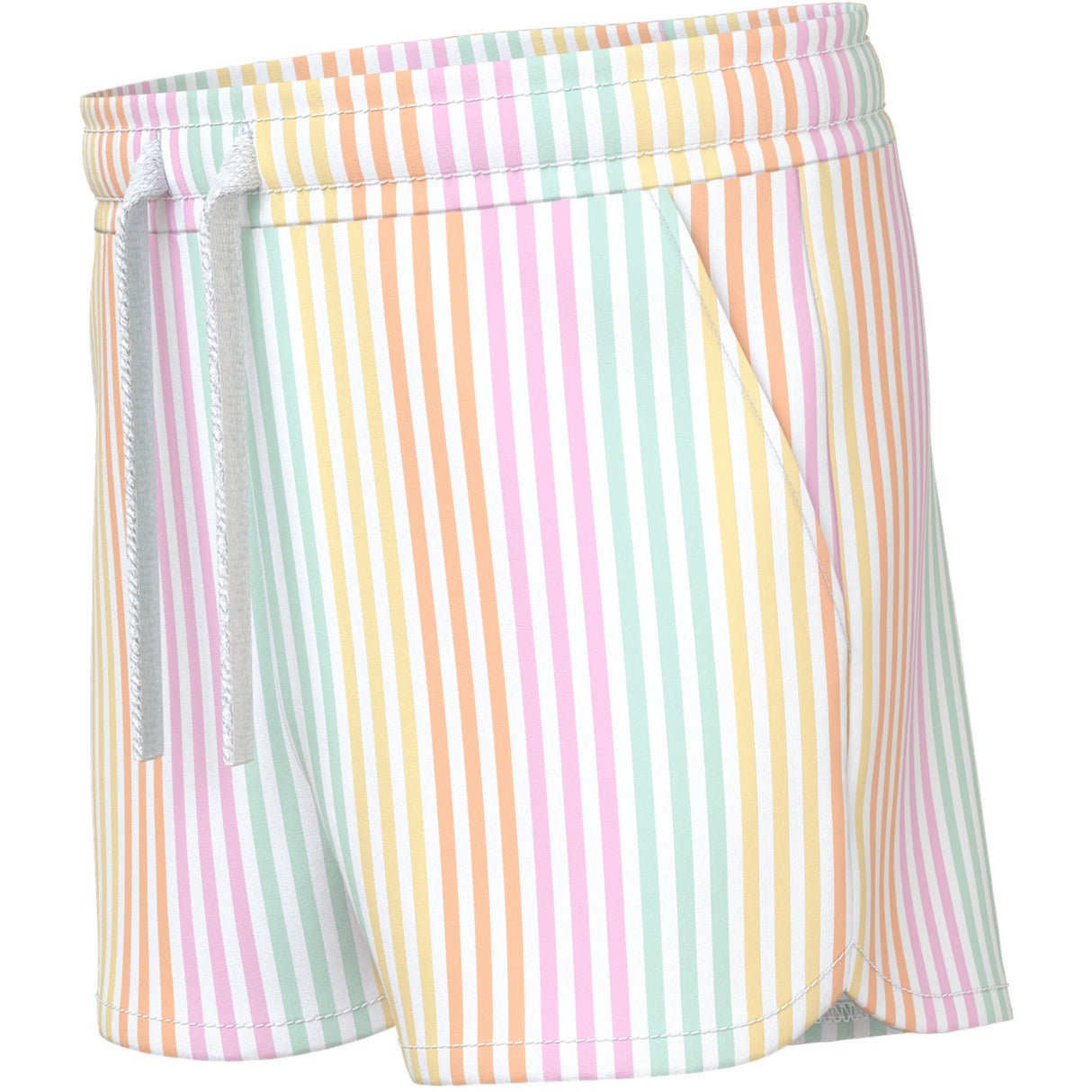 Name It Bright White Cool Stripe Nmfvigga Shorts F1 Noos