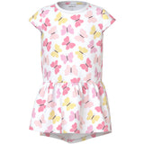 Name It Bright White Pink Butterfly Nmfvigga Capsl Dress F1 Noos