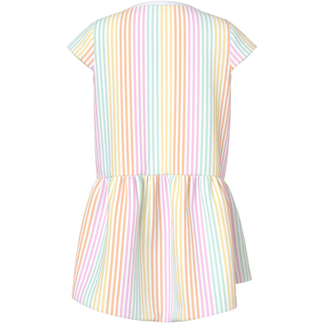 Name It Bright White Cool Stripe Nmfvigga Capsl Dress F1 Noos