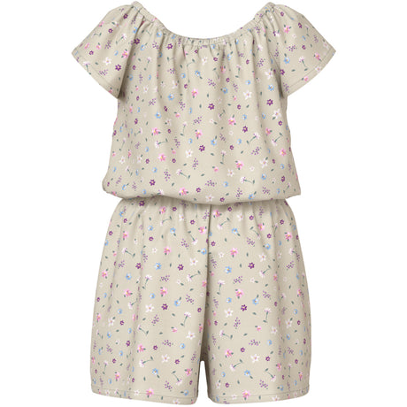 Name It Almond Milk Cute Flowers Nmfvinaya Ss Playsuit