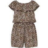 Name It Turtledove Leopard Nmfvinaya Ss Playsuit