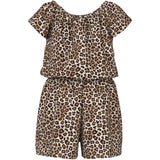 Name It Turtledove Leopard Nmfvinaya Ss Playsuit