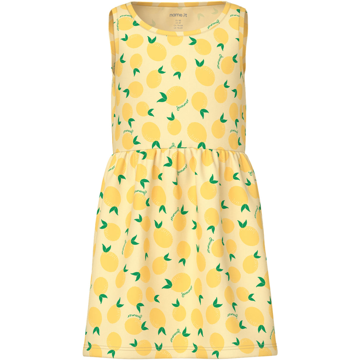 Name It Double Cream Lemons Nmfvineo Tank Dress