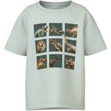 Name It Pale Aqua Dino Squad Nmmvoto Ss Nreg Top