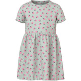 Name It Pale Aqua Strawberries Nmfvemma Ss Aop Dress