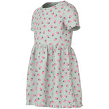 Name It Pale Aqua Strawberries Nmfvemma Ss Aop Dress