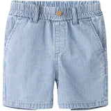 Name It Light Blue Denim Nmmryan Jog Stripe Dnm L Shorts 1910-Ip