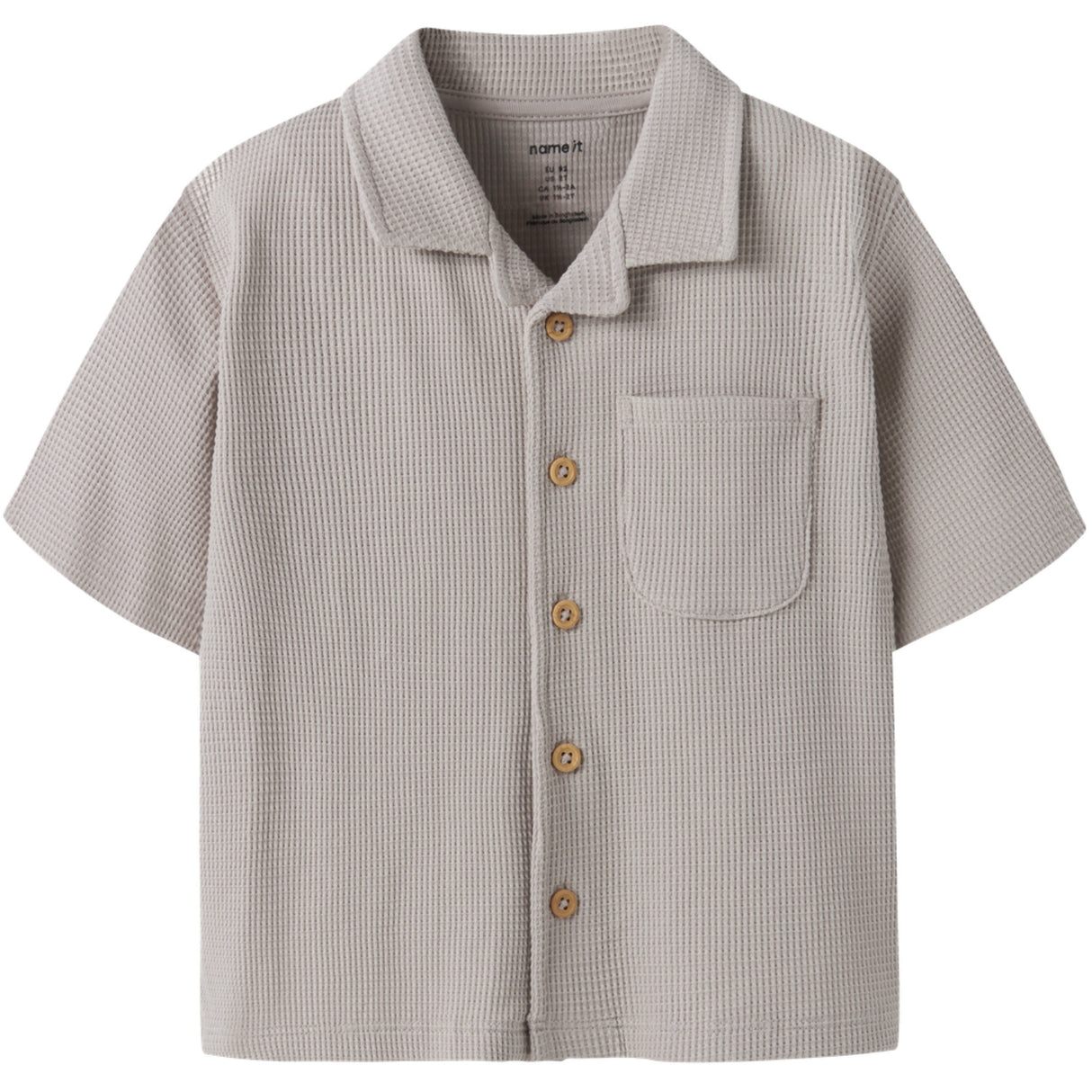 Name It Chateau Gray Nmmharve Ss Nreg Shirt