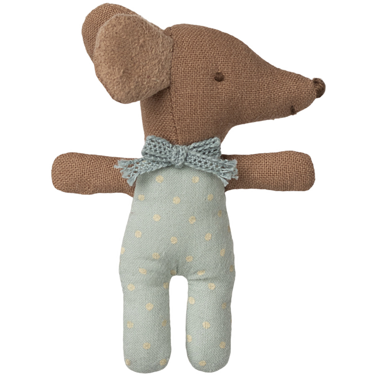 Maileg Sleepy Wakey Baby Mus I Tændstikæske - Blå